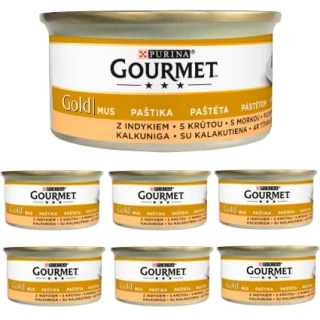 Gourmet Gold Karma dla kotów mus z indykiem 6 x 85 g