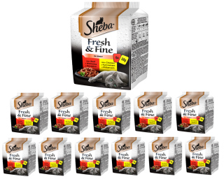 SHEBA MINI Dania Mięsne w sosie 50g x 72szt