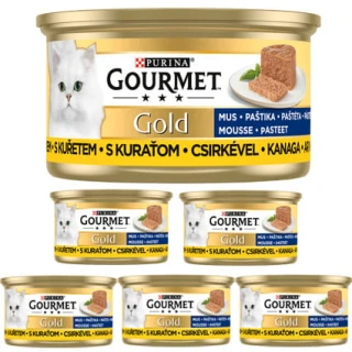 Gourmet Gold Karma dla kotów mus z kurczakiem 6 x 85 g