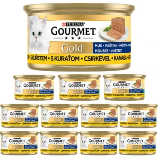 Gourmet Gold Karma dla kotów mus z kurczakiem 12 x 85 g 