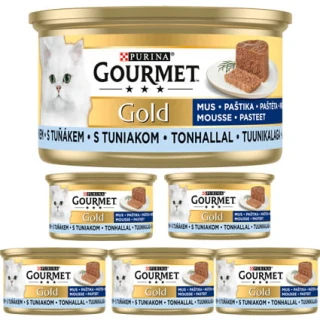 Gourmet Gold Karma dla kotów mus z tuńczykiem 6 x 85 g
