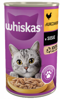 Whiskas Adult puszka z kurczakiem w sosie 400g