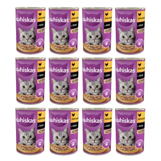 Whiskas Adult puszka z kurczakiem 12 x 400g