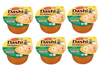 INABA CAT DASHI DELIGHTS Kurczak i ryba bonito 6 x 70g