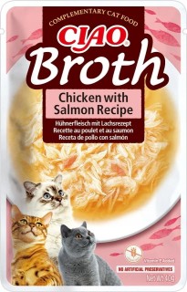 Inaba Ciao Broth Chicken with Salmon Recipe 40g