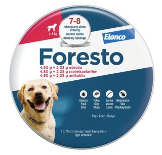 Foresto - obroża przeciw pchłom i kleszczom dla psów - DUŻA