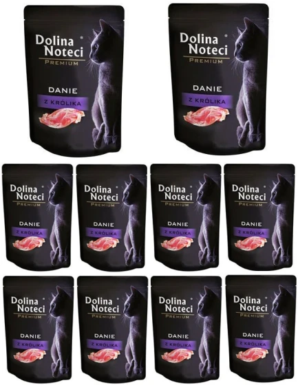 Dolina Noteci Premium Danie z Królika dla kota 10x85g