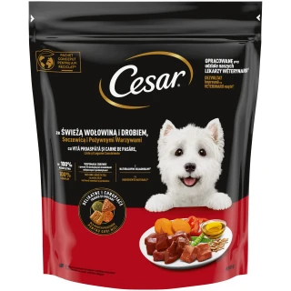 Cesar  wołowina z drobiem dla małych ras 800g
