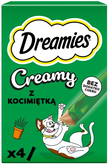 Dreamies Creamy przysmak z kocimiętką 4x10g