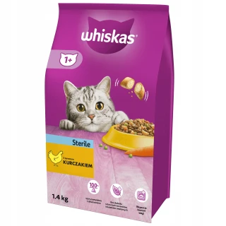 Whiskas Sterile z kurczakiem 1,4kg