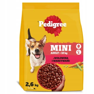 Pedigree Adult Mini wołowina z warzywami 2,6kg