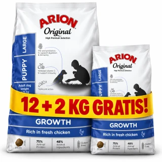 Arion Original Puppy Large Chicken 12kg + 2kg GRATIS!