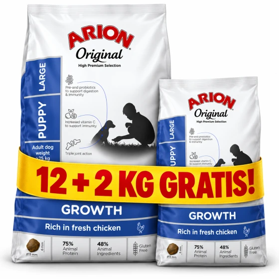 Zestaw karmy Arion Puppy 12+2 kg gratis.png