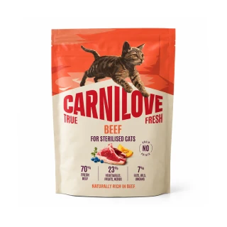 Carnilove True Fresh Beef Sterilised 400g – karma z wołowiną dla kotów sterylizowanych