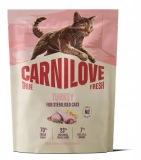Carnilove True Fresh Turkey Sterilised 400 g – karma z indykiem dla kotów sterylizowanych