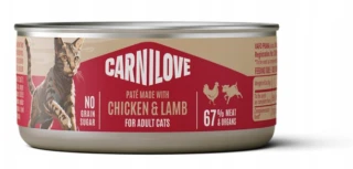 Carnilove Cat Paté Chicken & Lamb 100g - karma mokra dla kota 