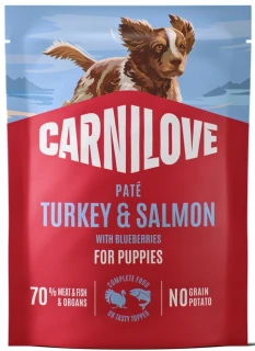 Carnilove Puppy Indyk z Łososiem i Jagodami 300 g – karma mokra dla szczeniąt