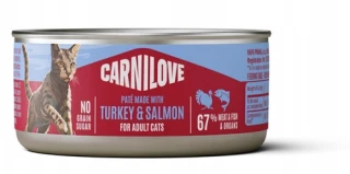 Carnilove Cat Paté Turkey & Salmon 100g - karma mokra dla kota