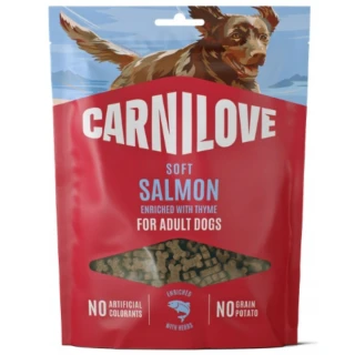 Carnilove Soft Snack Salmon Small Bite 200g – miękkie przysmaki dla psa z łososiem i tymiankiem