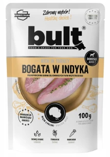 BULT Mielonka Bogata w Indyka 100 g – Karma Mokra dla Psa