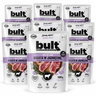 BULT Mielonka Bogata w Jagnięcinę 10 x 100g – Karma Mokra dla Psa