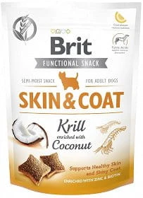 Brit Care Functional Snack SKIN&COAT Kryl 150G 